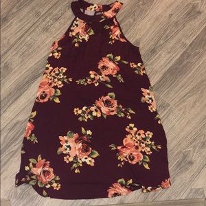 *NEVER WORN* NWT Burgundy Floral Print Dress
